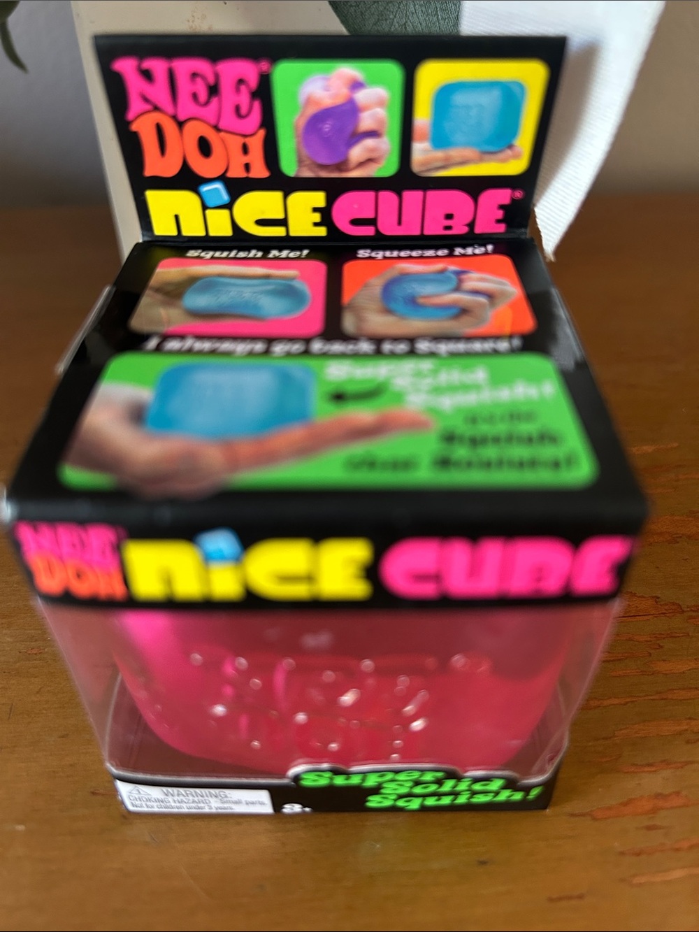 NeeDoh Nice Cube Pink Squishy Toy